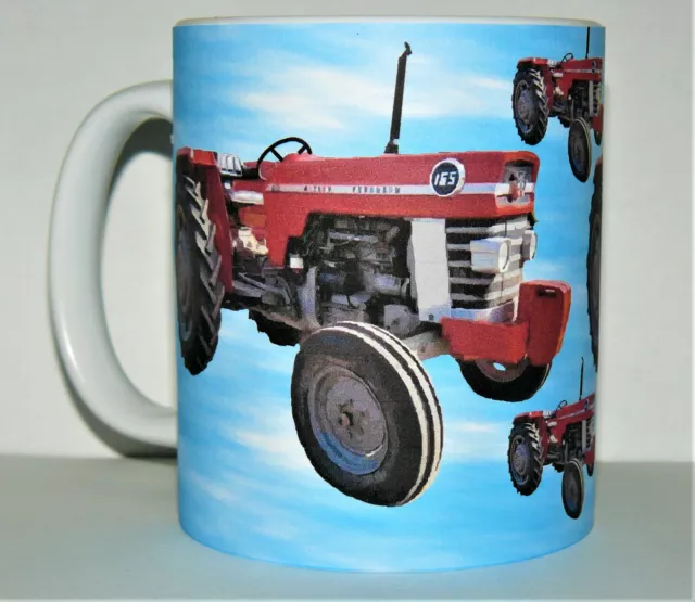 tractor red 165 ceramic mug massey ferg 165