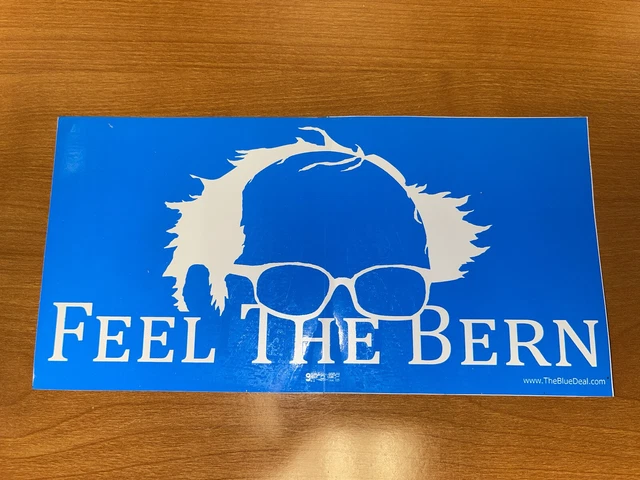 BERNIE SANDERS “Feel The Bern” 2020 Presidential Campaign Decal Bumper Sticker