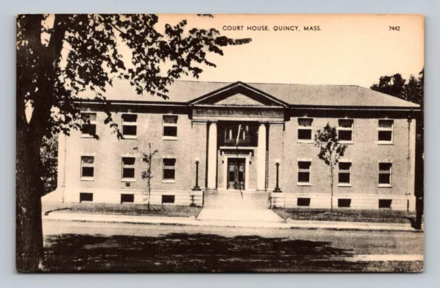 Quincy Massachusetts Court House - Photlux American Art  Postcard Co