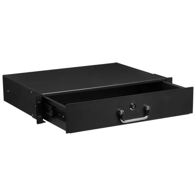 2U Rack Mount Drawer for 17.3 Inch AV/Network/DJ Equipment Racks or Cabinets