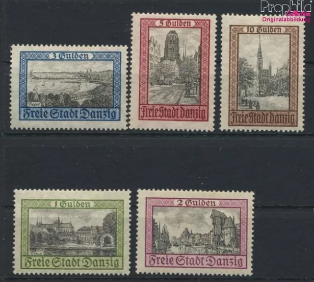 Gdansk 207-211 (complete issue) with hinge 1924 Cityscapes (9959046