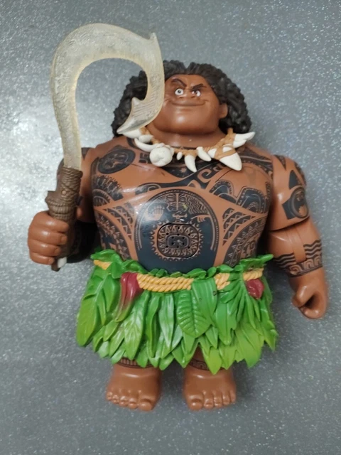 DISNEY STORE MOANA Mega Maui Large Talking/Singing Figure Hook