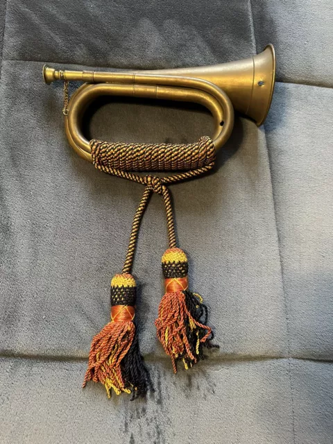 brass and copper military bugle wool cord!!!!!!!!
