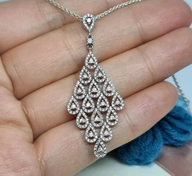 Pandora cascading glamour necklace deals