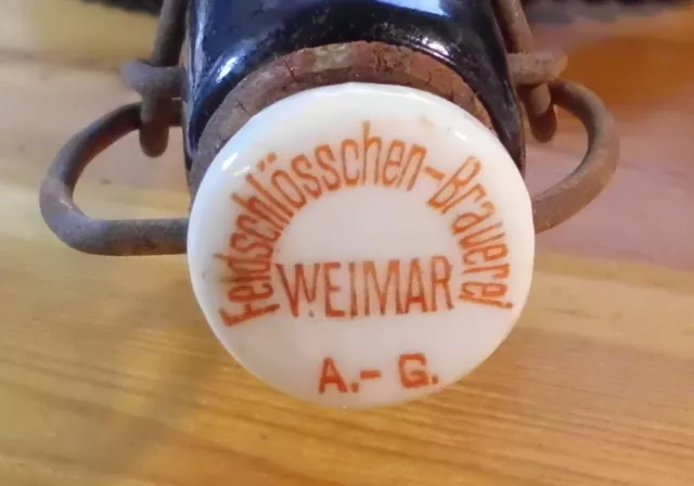 alte Bierflasche Feldschlößchen-Brauerei Weimar AG