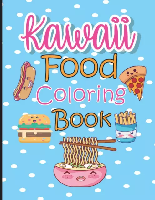 Coloring Meddani Kawaii Food Color Bk Book NEUF