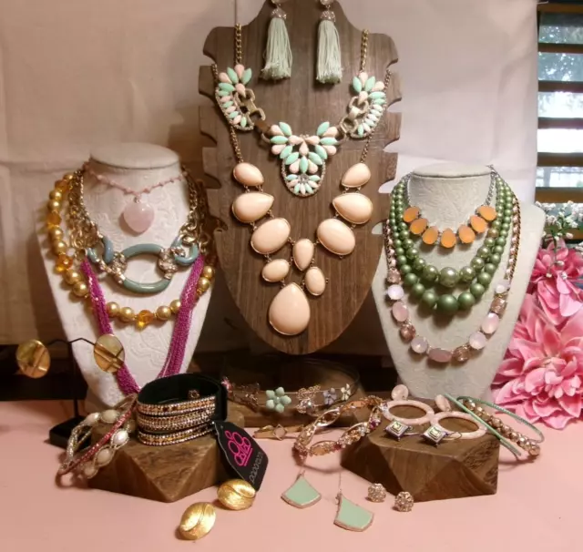 Vintage to Now Fashion Costume Jewelry Lot~SIGNED~Avon~Monet~Napier~Swank~Inc