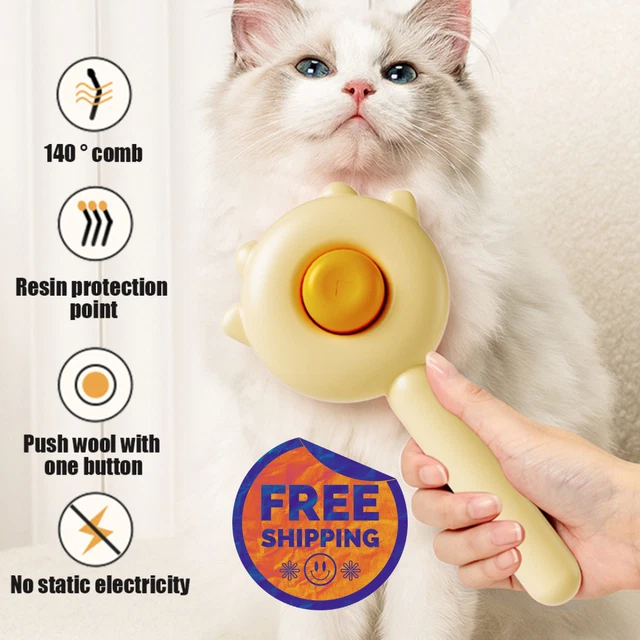 Pet Hair Brush Remover Tool Cat Dog Grooming Dematting Comb Needle Cleaning