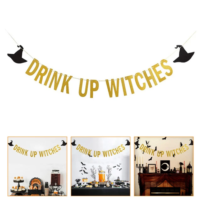 Bannière Drapeau À Tirer Halloween Garniture D'or Européen Et Américain
