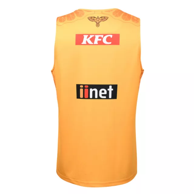 Hawthorn Hawks 2024 Training Singlet Sizes Large - 5XL Gold AFL ISC 3