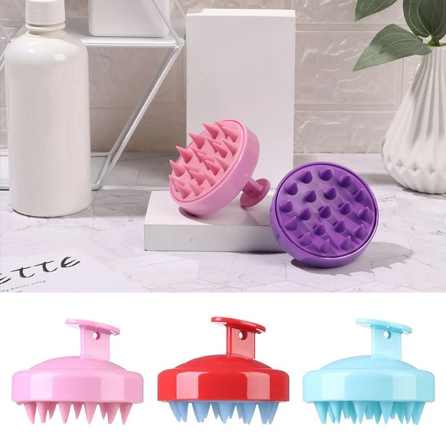 DANDRUFF SHAMPOO HAIR Brush Silicone Scalp Massager Dandruff Bath