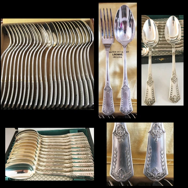 Ménagère 36 Pièces SFAM – Métal Argenté – Vintage Art Déco – Christofle