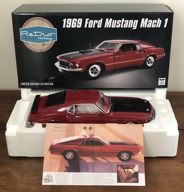 Modellautos Ford Mustang 1/18 ACME Boss 302 Trans Am No.100 1969 A