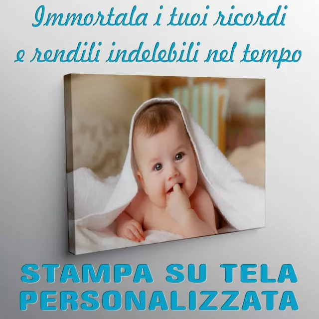 Stampa Su Tela  Personalizzata Con Telaio In Legno Quadro Foto Idea Regalo Casa