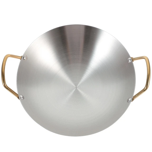 STAINLESS STEEL POT Double Ears Ramen Induction Cooktop Wok Pan