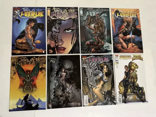 Lot of 8 Tales of the WITCHBLADE #1,4,5,6,7 Tomb Raider #1 IMAGE COMICS TOP COW