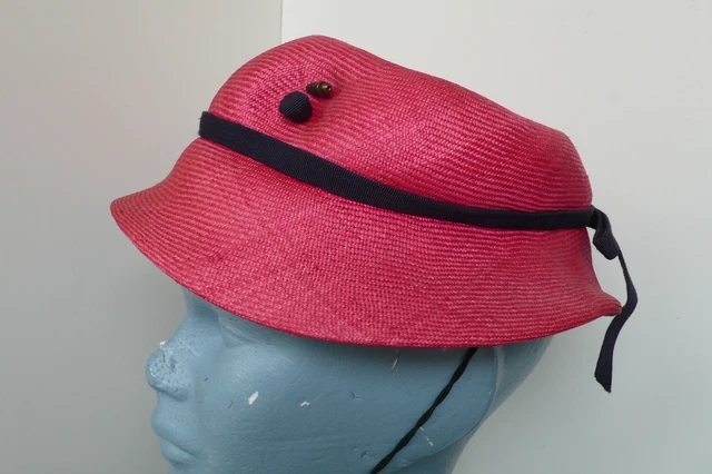 Chapeau Vintage Femme - Ancien, Multicolore, Souple, Léger, Taille Unique, Occasion