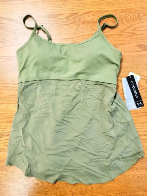 Under Armour UA Womens S StudioLux Strap Tank Top Olive 1248888 FAST SHIP! C40