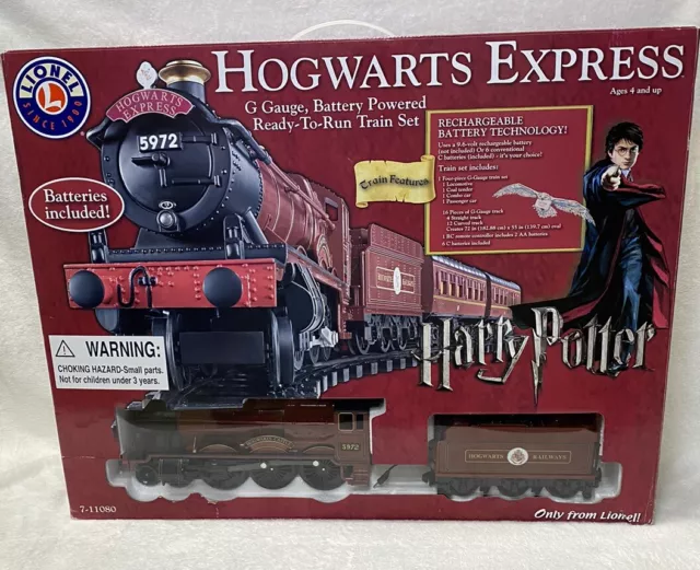 Lionel Harry Potter Hogwarts Express G-Gauge Train Set 7-11080