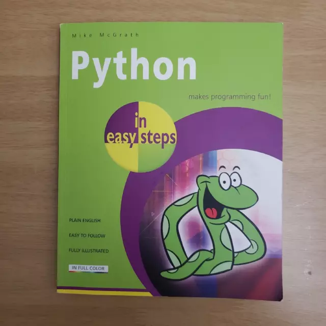 Python in Easy Steps By Mike McGrath Paperback