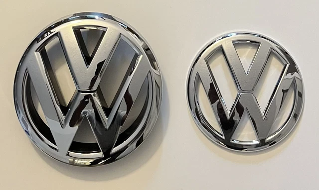 Chrome OEM Front & Rear Car Emblem SET Badge For VW MK6 GOLF6 TSI TDI GTI