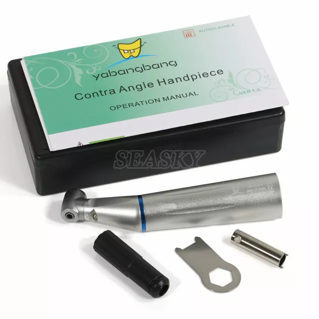 Dental LED Contra Angle Slow Low Speed Push Button Handpiece / Cartridge Rotor 3