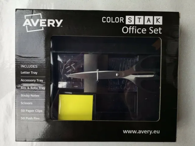 Avery Color STAK Office Tidy black bnip.
