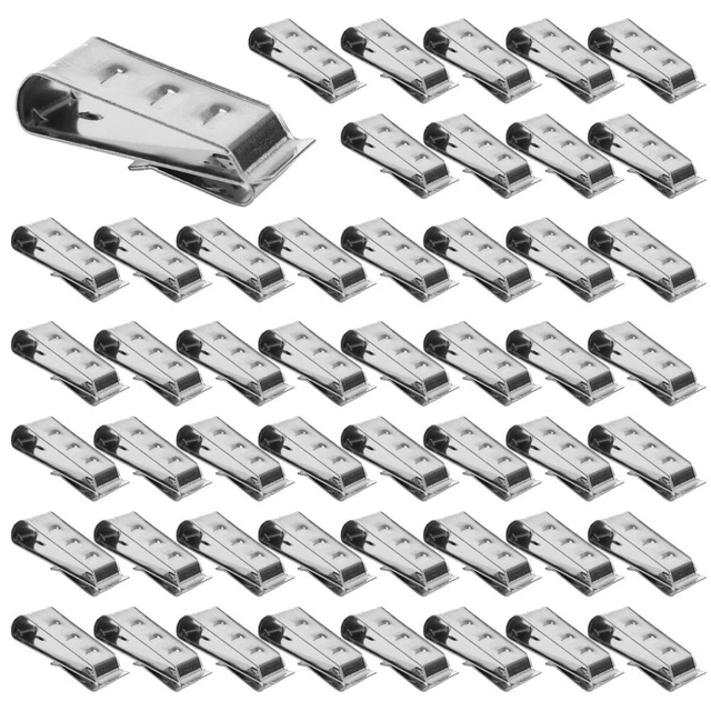 Clips de acero inoxidable duraderos y resistentes al óxido para cables de paneles solares 50 piezas