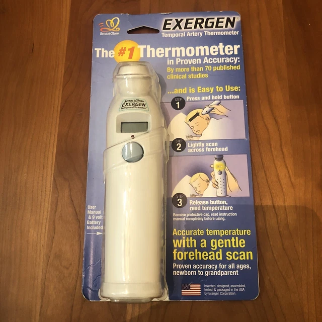 EXERGEN TEMPORAL SCAN Forehead Artery Baby Thermometer Tat2000c