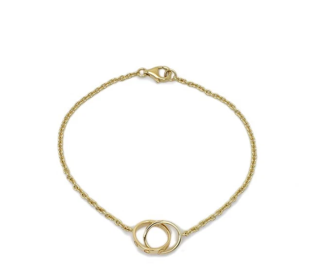 Bracelet En Gold Filled Avec Saphir Bleu Naturel 2139 - Fait Main, Neuf Avec étiquettes