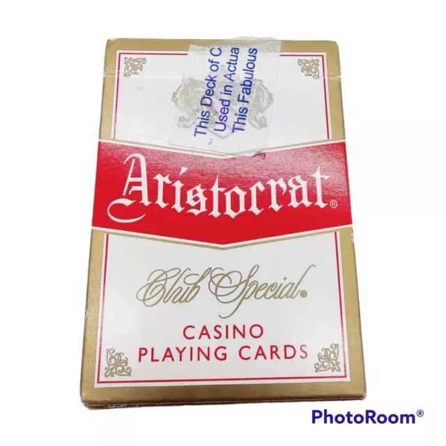 Reno Hilton Casino Vintage Reno Nevada Used Playing Cards gold