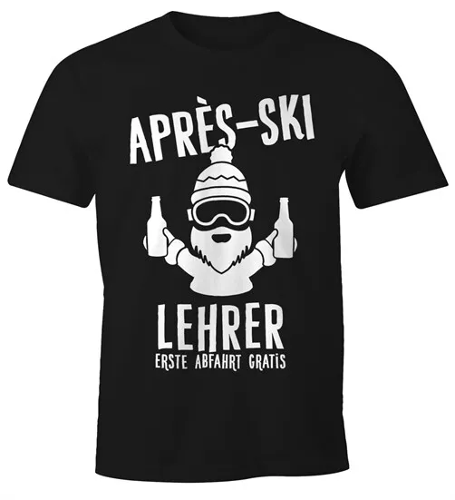 Après Ski Herren T-Shirt Lehrer Fun-Shirt Moonworks®