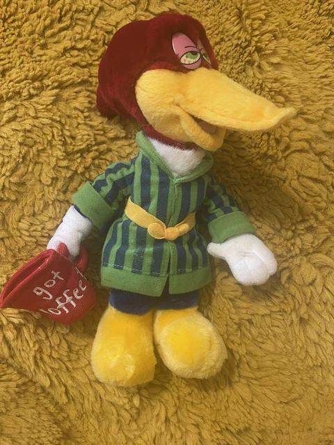 WOODY WOODPECKER PLUSH Got Coffee 10 inches 1999 Walter lantz £10.00