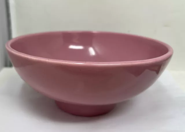 Haeger Pottery Footed Pedestal Console Bowl Pink - MCM/Vintage 8"