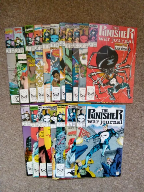 The Punisher War Journal # 1 to 19 Jim Lee & Carl Potts Marvel Comics 1988
