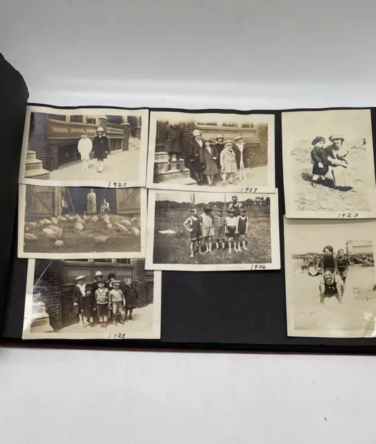 Antique 1920s & 1930s Photos Album 27 Black And White Photos Vintage Album