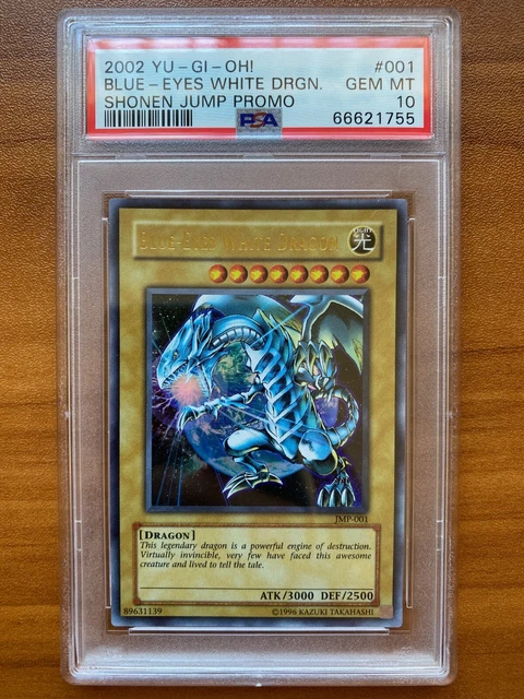 2002 Yu-Gi-Oh! Shonen Jump Promo Jmp 001 Blue-Eyes White Dragon Psa 10