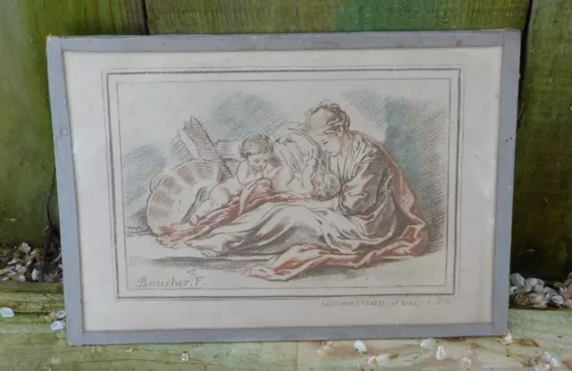 Gravure du XVIIIème siècle Demarteau Gilles d'aprés Boucher