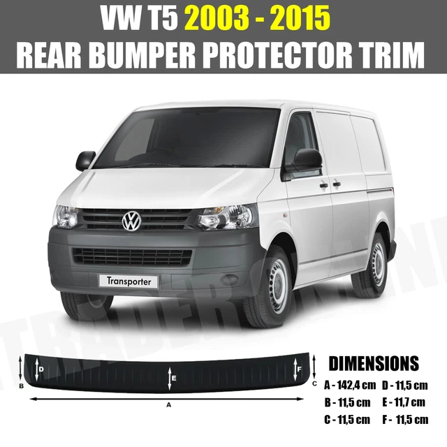 VW T5 REAR Bumper Protector Black Transporter Caravelle Volkswagen
