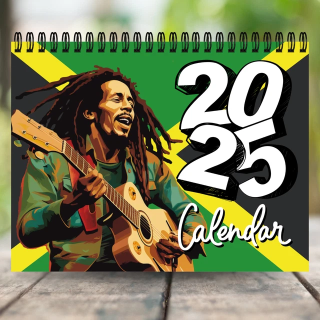 2025 BOB MARLEY Calendar 12 Month Calendar Spiral Calendar wall
