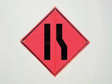 Eastern Metal Signs And Safety C/36-Emo-3Fh-Hd Right Lane Ends Lane Ends