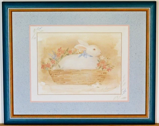 "Rabbit" Framed Quality Art Print with Glass