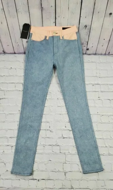 Rag & Bone Phila High Rise Skinny Jeans Nelly Prairie Stretch WOMENS SIZE 24