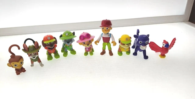 Huge Lot Paw Patrol Jungle Safari Figures Skye Ryder Monkey Tracker Bird f189