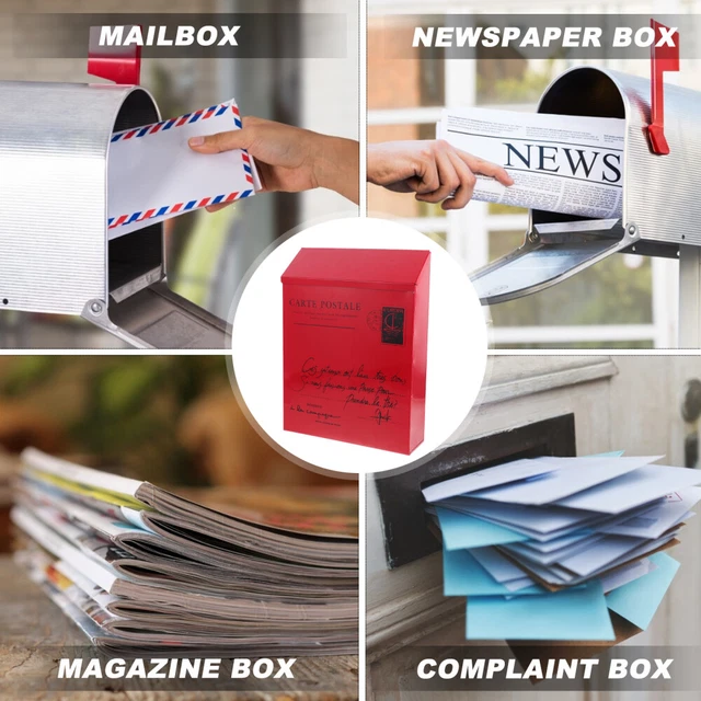 Weatherproof Letter Box Mailbox Suggestion Box Lock Complaint Box 12