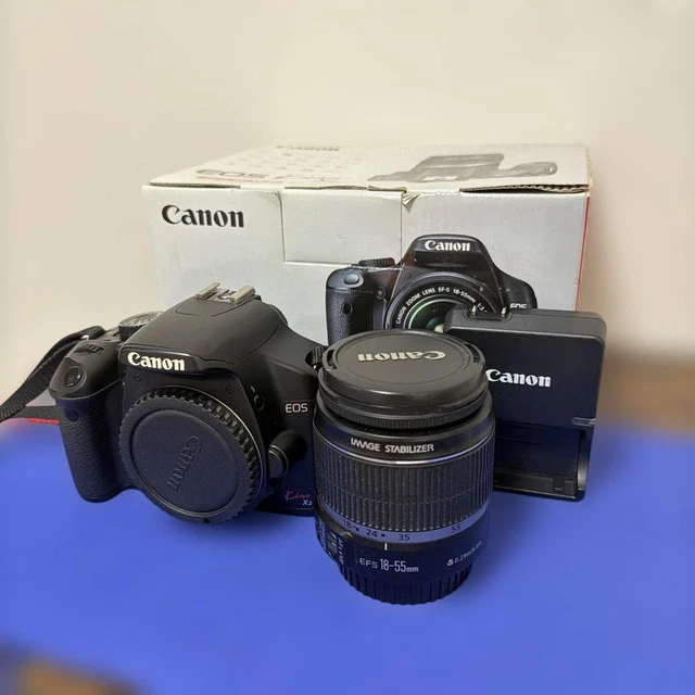 CANON EOS KISS X2 Camera Body with EF-S 18-55mm Lens Set Tested