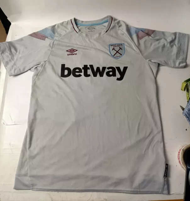 West Ham United Football Away Third Shirt 2017-2018 / Large Mens