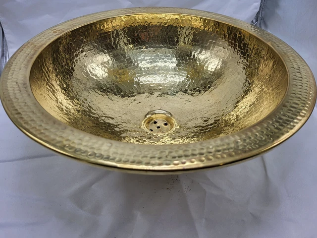 LAVABO VASQUE MAROCAINE Martel Cuivre 41 Cm Salle De Bain Orientale lavabo-vasque-marocaine-martel-cuivre-41-cm-salle-de-bain-orientale