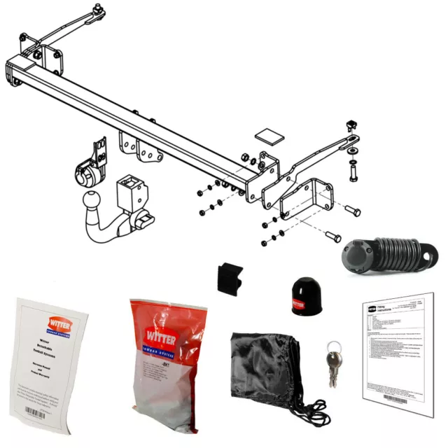 Witter Towbar for Ford Transit Connect Van 2013-2022 - Detachable Tow Bar