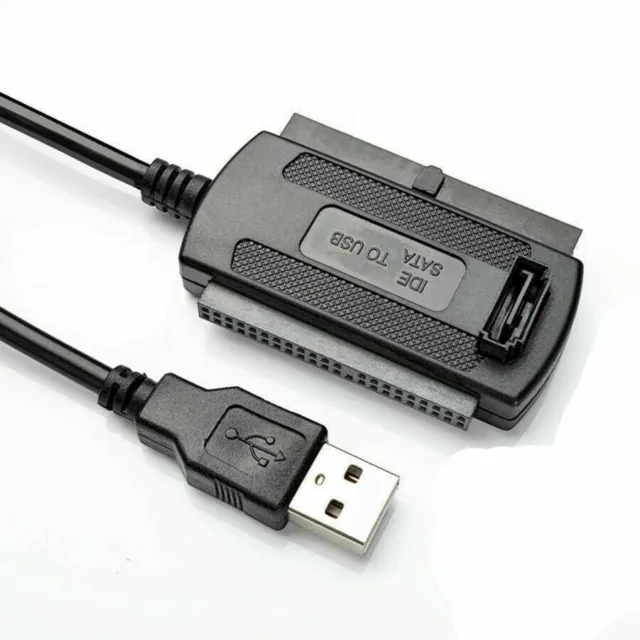 New IDE SATA to USB 2.0 Adapter Converter Cable For 2.5 3.5 Inch Hard Drive HD